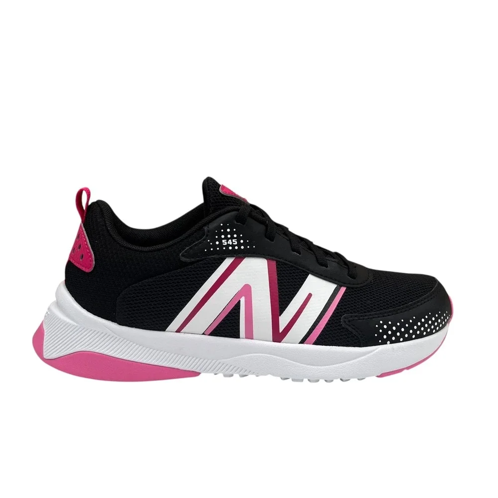 New Balance Youth Girls DynaSoft 545 v1 Running Shoes Size 3.5 Black Pink Laceup